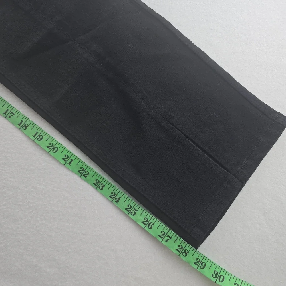 J. Mclaughlin -1302 NWT Rainey Black Split‎ Hem Cropped Pants Womens Size 14
